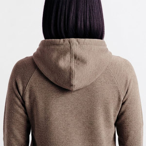 Service OEM personnalisé : Sweat à capuche tricoté pour femme, style streetwear décontracté, épaules tombantes, respirant et écologique - Product Image 5