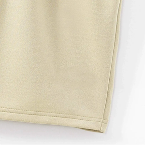 Shorts décontractés pour hommes de haute qualité en gros, taille élastique, en toile tricotée, couleur unie, motif uni - Product Image 5
