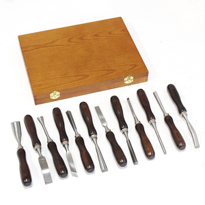 Ensemble de 12 couteaux de tournage pour le travail du bois, coffret en bois, kit de ciseaux à bois, outils de bricolage pour le travail du bois, kit d'artisanat manuel, lames en acier au carbone - Product Image 6