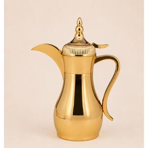 กระติกกาแฟดัลลาห์ทองคำสุดหรู สแตนเลส เก็บความร้อนได้ ใช้ในโรงแรม สำหรับเสิร์ฟกาแฟและชาแบบตะวันออกกลาง - Product Image 1