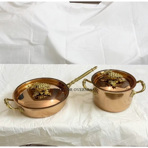 Ensemble de 2 casseroles et poêles en acier inoxydable de qualité supérieure, plaquées or, écologiques, très vendues, avec couvercles en forme de citrouille - Product Image 2