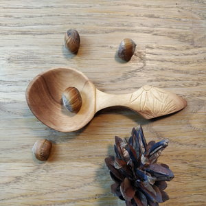 Cuillère à thé en bois naturel réutilisable, cuillère doseuse pour café et sucre, finition lisse, ustensile de cuisine - Product Image 1