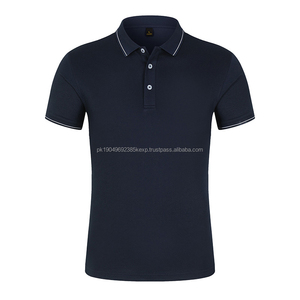 Polo d'été personnalisé de haute qualité en 100 % coton respirant avec fibre de polyester, tissu léger, logo et boutons décoratifs, écologique - Product Image 6