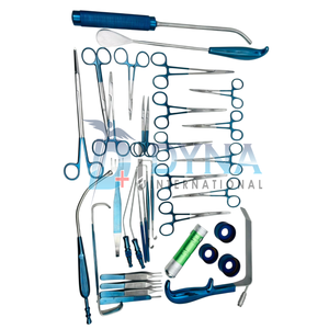 Juego de 32 Piezas de Alta Calidad para Aumento de Senos con Caja de Acero Inoxidable (Recubrimiento Azul), Instrumentos de Cirugía Plástica con Certificación CE - Product Image 6