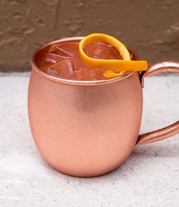 24 oz Ceramic Cup with Pure Copper Handle <b>Plain</b> Copper Design Premium Ceramic Cups - Product Image 1