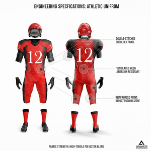 Men's Customized Training American Football Uniform Set Breathable Football Jersey Pants Adult Training Team Sportswear Uniforms - Product Image 2