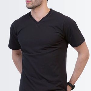 Camiseta de Cuello en V 100% Algodón para Hombre, Último Estilo, Ropa de Moda de Alta Calidad, Impresión Personalizada, Estilo Urbano, Secado Rápido - Product Image 3