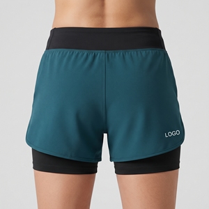 Custom Women's Lightweight Running <b>Shorts</b> 2 in 1 Fitness Gym Workout Yoga <b>Shorts</b> with Inner Lining Pocket Sportswear - Product Image 6