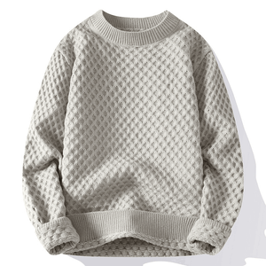 Suéteres de Hombre de Alta Calidad, Personalizados con Logotipo, de Algodón y Mohair, Holgados, Tejidos, con Diseño Jacquard - Product Image 4