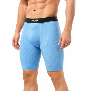 Loose Fit Elastic Waist Solid Casual Compression <b>Shorts</b> for Men Sports Wear Quick Dry Breathable Quick Dry Compression <b>Shorts</b> - Product Image 5