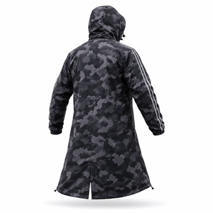 Veste de pluie longue à capuche imperméable camouflage personnalisée, coupe-vent, respirante, légère, pour la randonnée, la pêche, le travail - Product Image 3
