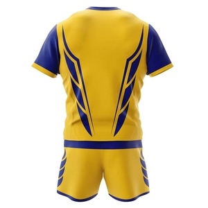 Ensemble de maillot de rugby personnalisé sublimé, respirant, à séchage rapide, pour hommes, manches courtes, vêtements de sport, équipement d'entraînement - Product Image 3