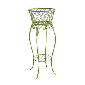 Support élégant en métal pour plantes, support de pot de fleurs intérieur/extérieur pour balcon, décoration de jardin, finition noire, mini étagère pour plantes - Product Image 5