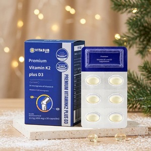 Cápsulas de Gel Suave de Vitamina D3 y K2 para Adultos, Suplementos al por Mayor OEM para Mejorar la Densidad Ósea - Product Image 4