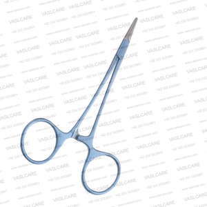 Porte-aiguille en titane Webster 4,5 pouces à mâchoires diamantées – Léger et antimagnétique pour la blépharoplastie, la rhinoplastie et le lifting du visage - Product Image 3