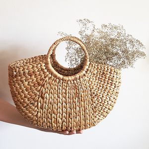 Sac fourre-tout de plage en paille pour femme avec nœud en soie, sac à bandoulière tendance, léger et grande taille - Product Image 4