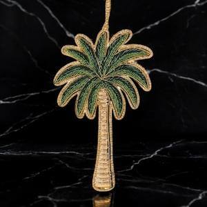 Décoration murale en zari de style arbre design |   Perles artisanales, fils et broderies Zari pour la décoration intérieure et festive - Product Image 1