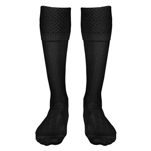 Knee High Ribbed Cotton <b>Socks</b> Solid <b>Black</b> Breathable Eco-Friendly Quick Dry <b>Sports</b> for Adults Casual Wear Summer Season - Product Image 2