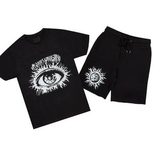 Conjunto Deportivo de Camiseta y Pantalones Cortos para Hombre, Ropa Deportiva para Gimnasio, Ejercicio y Uso Diario, Conjunto de Dos Piezas para Entrenamiento Físico - Product Image 2