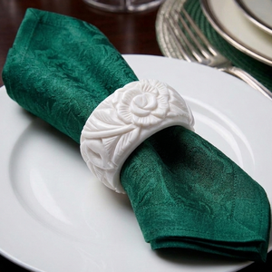 Decorative Luxury Resin Napkin Ring Spiral Loop Design Eco-Friendly Stylish Blue <b>Table</b> Accessory for Wedding Dining Festive - Product Image 6