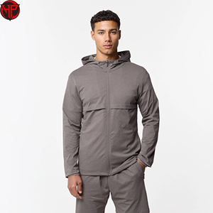 Conjunto de Chaqueta Cortavientos y Pantalones Cortos de Nylon Personalizados para Hombre, con Cremallera Completa, Capucha, Estampado de Invierno, Tallas Grandes, Venta al por Mayor, Personalizable - Product Image 3