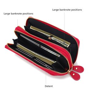 Portefeuille-bracelet en cuir véritable pour femme Mia K avec motif floral, élégant sac à bandoulière par Ellie - Product Image 5