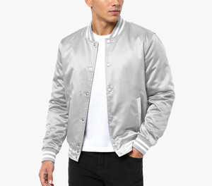 Mens Varsity Jacket <b>Crafted</b> With Premium Fabric Offering Stylish Warmth Durable Comfort And Timeless Sporty Everyday Fashion - Product Image 2