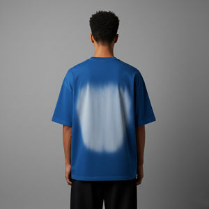 T-shirt Hip Hop Homme 2026 Tendance, Coton Lourd Délavé Effet Soleil, Logo Personnalisé, Anti-Plis, Respirant - Product Image 2