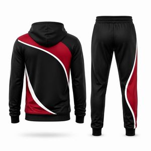 Conjunto Deportivo Personalizado por Sublimación, Sudadera con Capucha y Pantalones Deportivos para Hombre, Uniforme de Equipo - Product Image 2