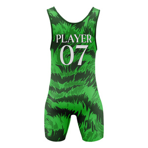 Combinaison de lutte style USA en gros, uniforme de lutte personnalisé pour équipe, léger, extensible, compressif, fabricant OEM - Product Image 6