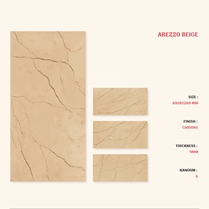 Fuzhou China tallado superficie brillante azulejos de pared de porcelana esmaltada Antrix Color gris 600x1200mm 60x120 24x48 2x4 azulejo de piso de cerámica - Product Image 2