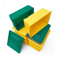 Caisse de rangement industrielle en PP personnalisée OEM, écologique, empilable, ventilée, robuste, structure solide
