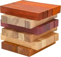 Design classique et décontracté naturel inachevé personnalisé bricolage sculpté sculpture sur bois palissandre blocs en bois décoration de Table et accessoires