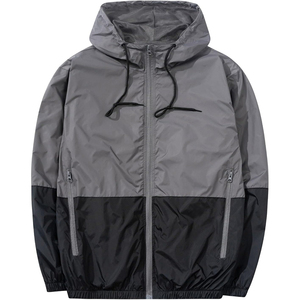 Chaqueta Cortavientos Personalizada para Hombre, Resistente al Agua, con Cierre y Capucha, para Deportes al Aire Libre, Marca Privada, Fábrica OEM - Product Image 1