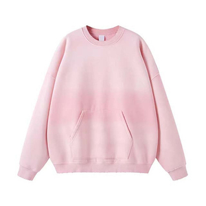 Sweat-shirt d'hiver pour homme en coton 100% avec détails de surpiqûres contrastées, molleton épais, style vintage, séchage rapide, doublé, décontracté pour l'extérieur - Product Image 2