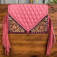 Tas selempang kustom wanita, kantung Jinjing jinjing kulit berlapisan untuk perempuan