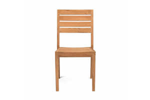 Silla de Comedor de Teca de Lujo Luca para Proyectos de Resorts y Villas (Juego de 6 Sillas) Diseño Minimalista Ecológico Garantía de 3 Años - Product Image 2
