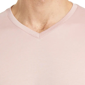 T-shirt athlétique col en V pour homme, personnalisé en usine, en coton doux, fabricant de t-shirts col en V pour homme, fournisseur de t-shirts de sport col en V pour homme, sur mesure - Product Image 6