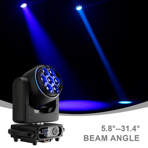 SHEHDS 7*40W RGBLAC Luz de Escenario con Cabeza Móvil DMX512 Zoom Wash Luces DJ para Solución de Iluminación KTV CE - Product Image 4