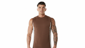 เสื้อกล้ามออกกำลังกายผู้ชายคุณภาพสูง แบบรัดรูป ทรงเข้ารูป พร้อมโลโก้สั่งทำพิเศษ ผ้าไม่เป็นขุย แห้งเร็ว ระบายอากาศดี เป็นมิตรต่อสิ่งแวดล้อม - Product Image 2