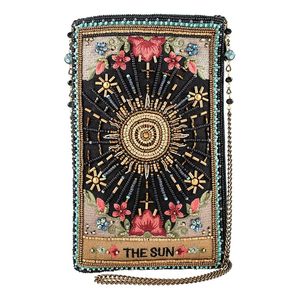 เคสโทรศัพท์ Ziyan Handicraft รุ่น MC-1001 สีดำลาย Rani สีครีมฟ้า ประดับด้วยคริสตัลและลูกปัดลายดอกไม้ ป้องกันการกระแทก สำหรับ Apple - Product Image 6