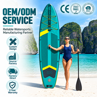 Planche de paddle gonflable pour la pêche 11'x34''x6'' SUP Angler Sports nautiques Drop Stitch Planche de surf à pagaie Vente en gros