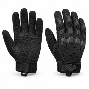 Gants tactiques noirs de course, à doigts entiers, antidérapants, résistants à l'usure, compatibles écran tactile, pour l'entraînement et les activités de plein air - Product Image 1