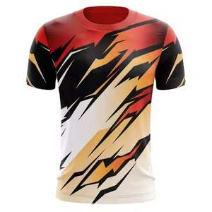 Mens Gradient Geometric T Shirt Short Sleeve Summer Casual Lightweight Breathable <b>Athletic</b> Style - Product Image 4