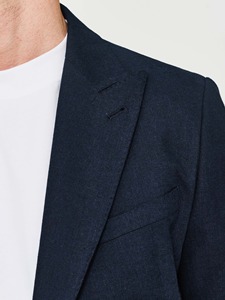 Costume sur mesure MTM grande taille 2 pièces pour homme en tissu TR, veste et pantalon, vente en gros, simple boutonnage, vêtements élégants pour adultes, costumes d'affaires - Product Image 6
