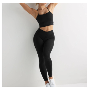 Leggings Deportivos de Cintura Alta con Corte en V, Transpirables y Súper Populares, Leggings de Yoga Sin Costuras para Mujer - Product Image 2