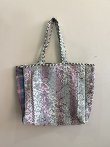 Handmade Vintage Reversible Kantha Tote <b>Bag</b> Shoulder Carry <b>Bag</b> <b>Boho</b> Quilted Shopping <b>Bag</b> - Product Image 6