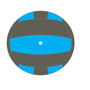 Professional 7-Inch Dodgeball | Custom Graphic <b>Stitched</b> | Anti-Peel Surface for High-Performance Indoor League Training - Product Image 3