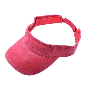 Casquette de soleil réglable en coton lavé pour l'extérieur, visière de plage, chapeaux à visière imprimés, vente en gros, logo brodé personnalisé, 10 couleurs, décontractée, unisexe - Product Image 4