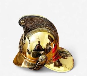 CHk Vintage Brass Fireman Firefighter Helmet Handmade Polished Gold Home Decor Calvin Metal Diwali Mother's Christmas New Year - Product Image 3